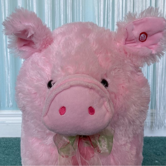 Large Pink Plush Grunting Toy Stuffy Pig NWOT - Picture 6 of 17